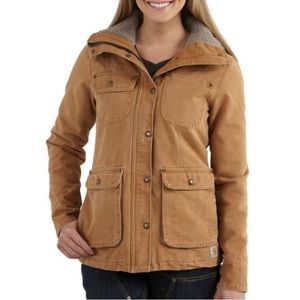 Carhartt 102247 - Women's Weathered Duck Wesley Coat - Fleece Lined